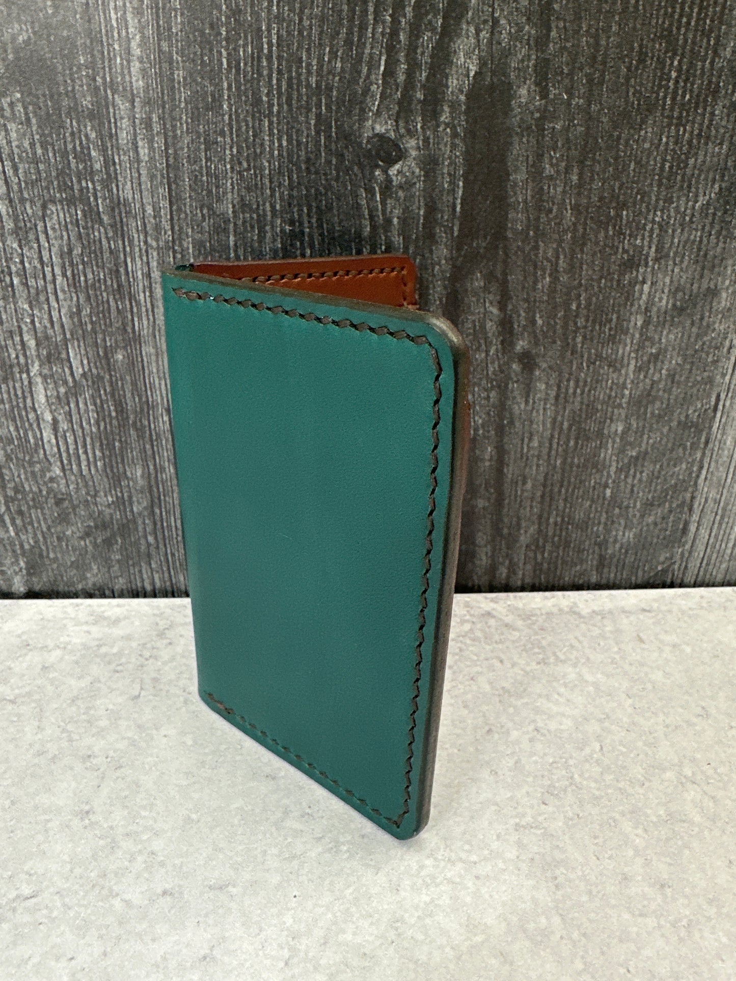 Teal/Brown Vertical Wallet