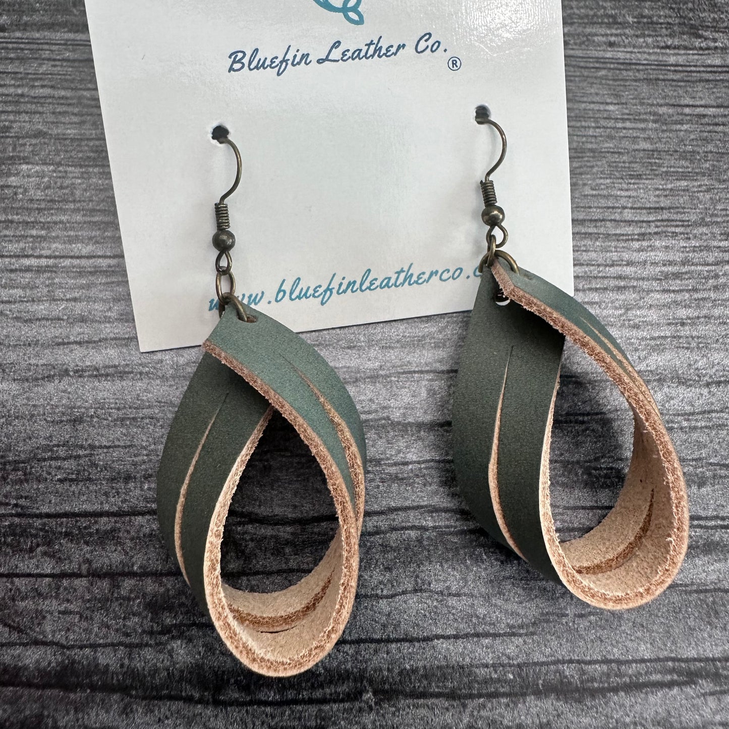 Twisted Leather Earrings