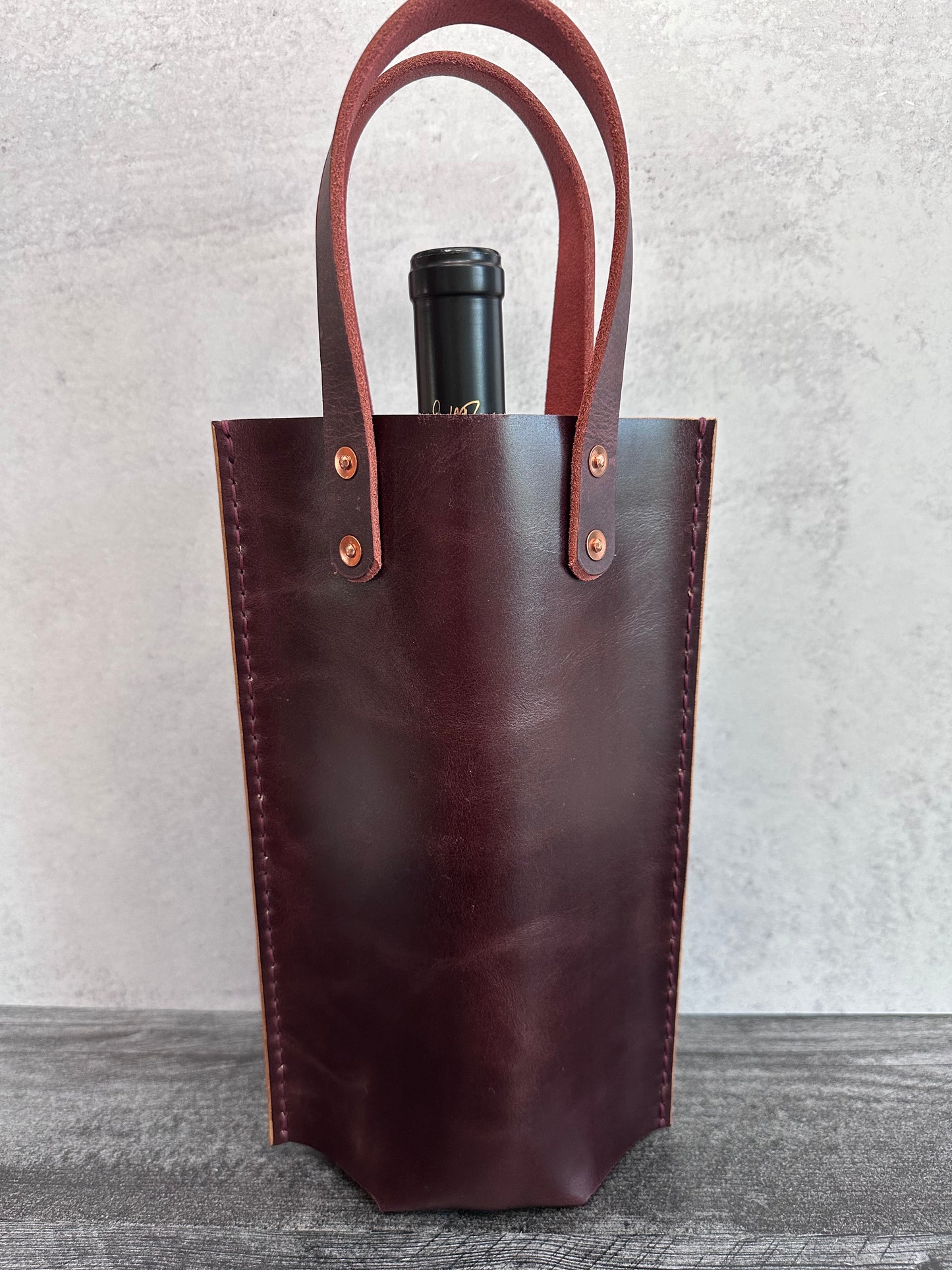 Leather Wine Totes