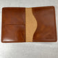 Golden Brown Leather Passport Cover
