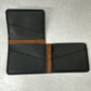Brown/Black L-Shaped Leather Bifold Wallet