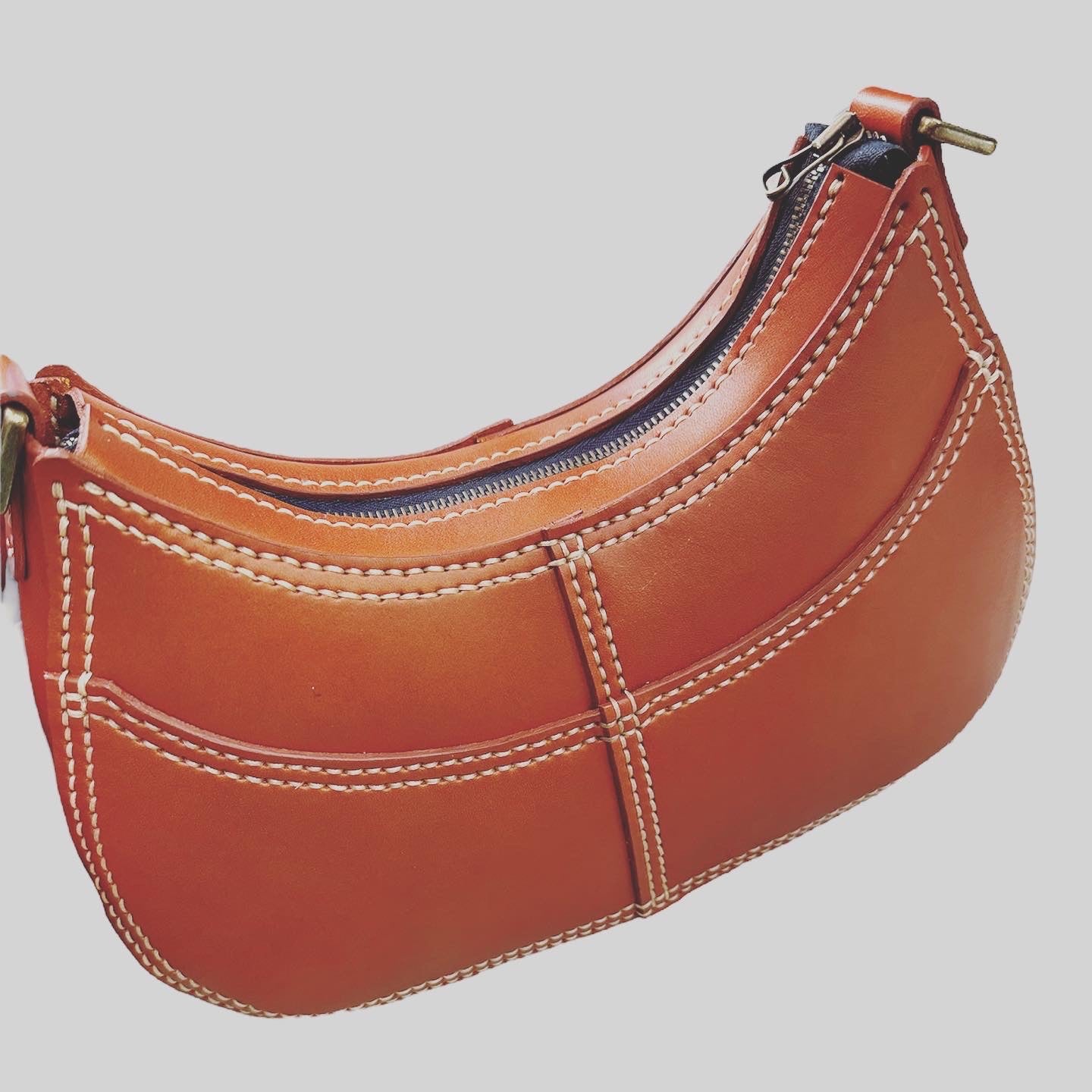 Brown Leather Hand Bag
