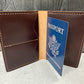 Dark Brown Leather Passport Cover