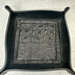 Black Leather/Black Alligator Valet Tray