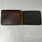 Brown/Black L-Shaped Leather Bifold Wallet