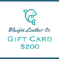 Bluefin Leather Co. E-Gift Cards