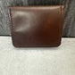 Brown/Black L-Shaped Leather Bifold Wallet