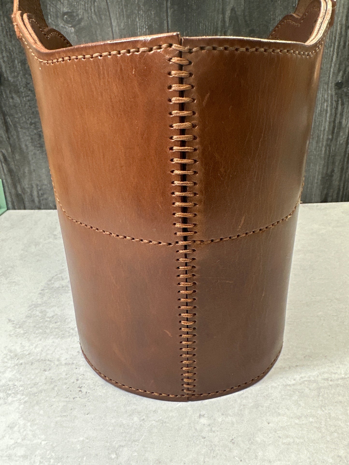 Brown Leather Bucket