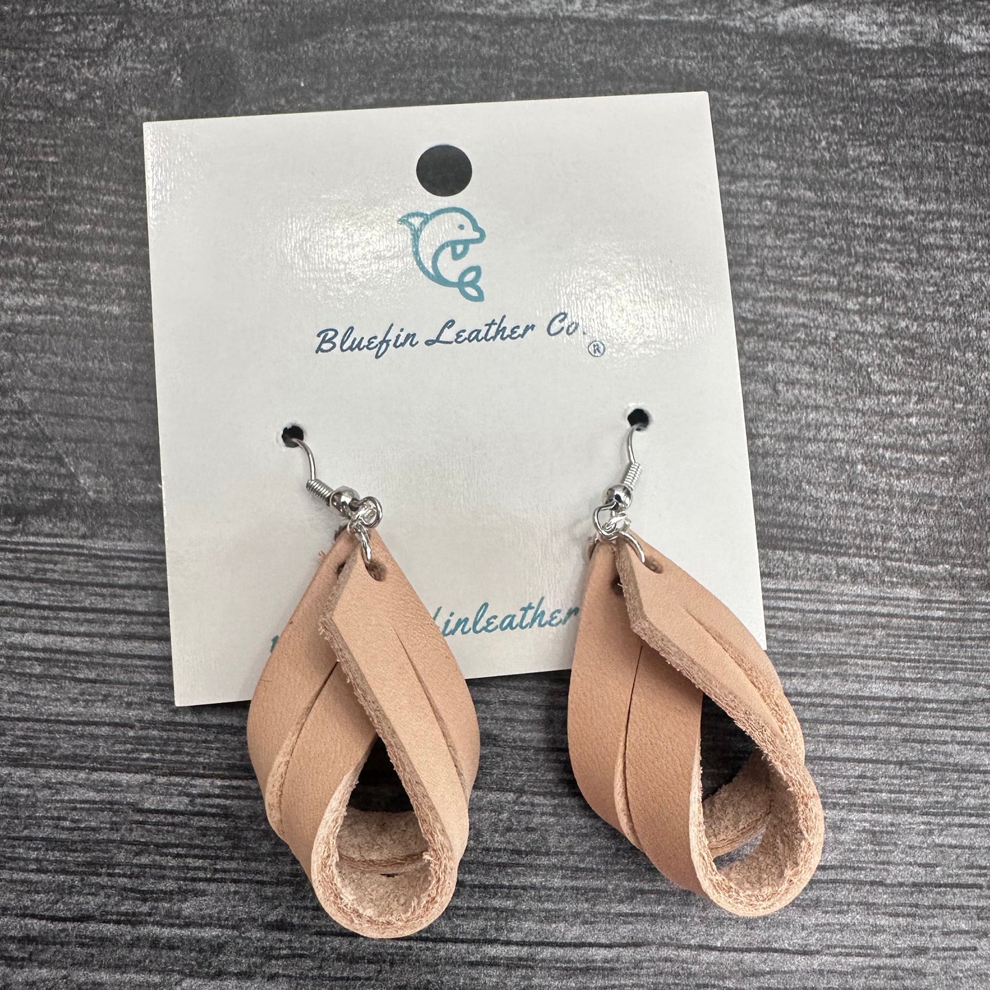 Twisted Leather Earrings