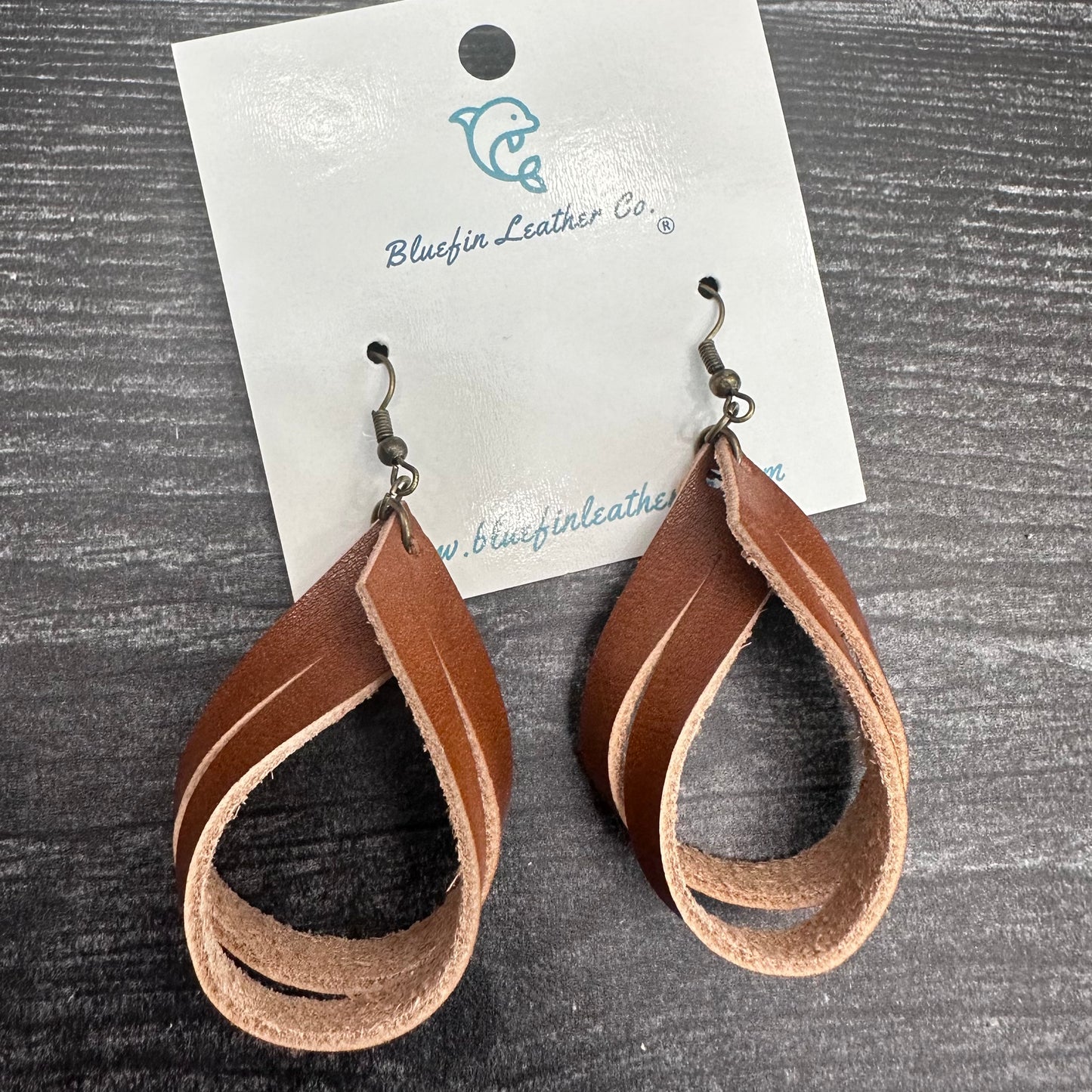 Twisted Leather Earrings