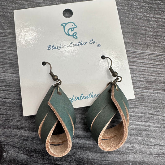 Twisted Leather Earrings