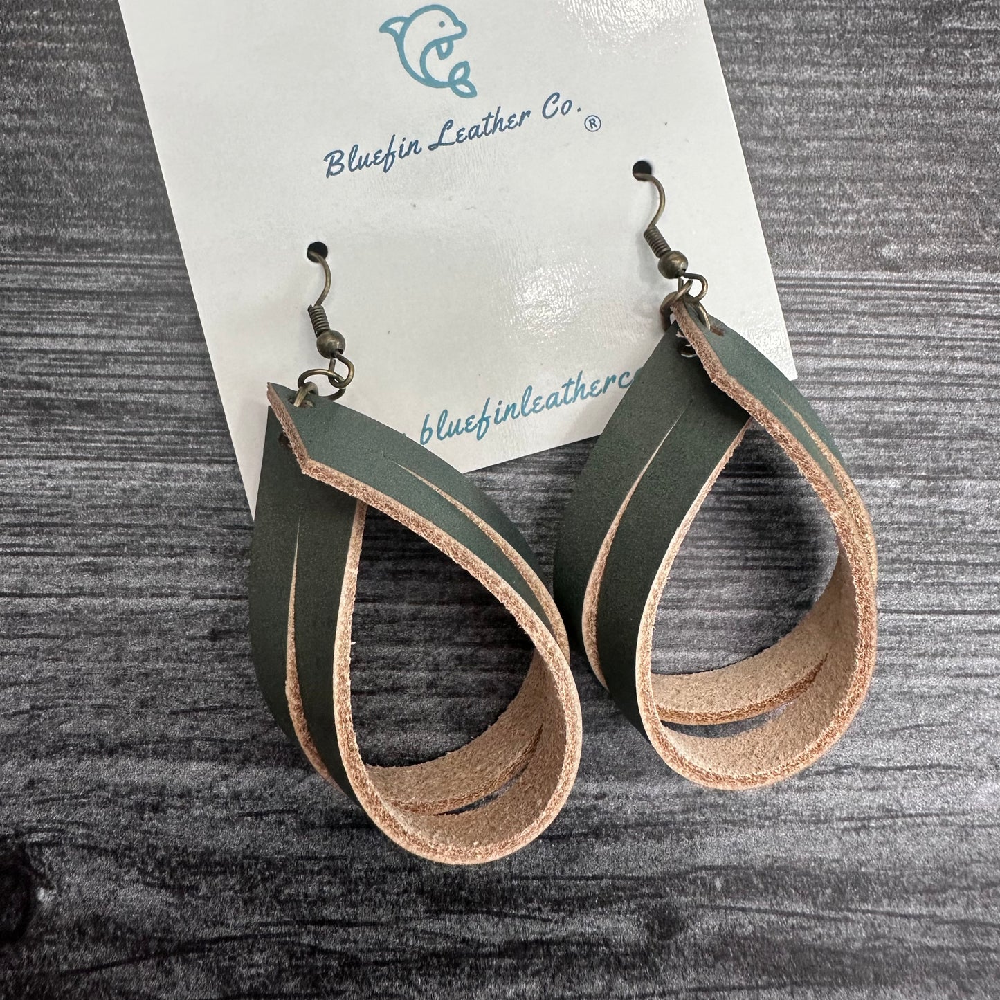 Twisted Leather Earrings