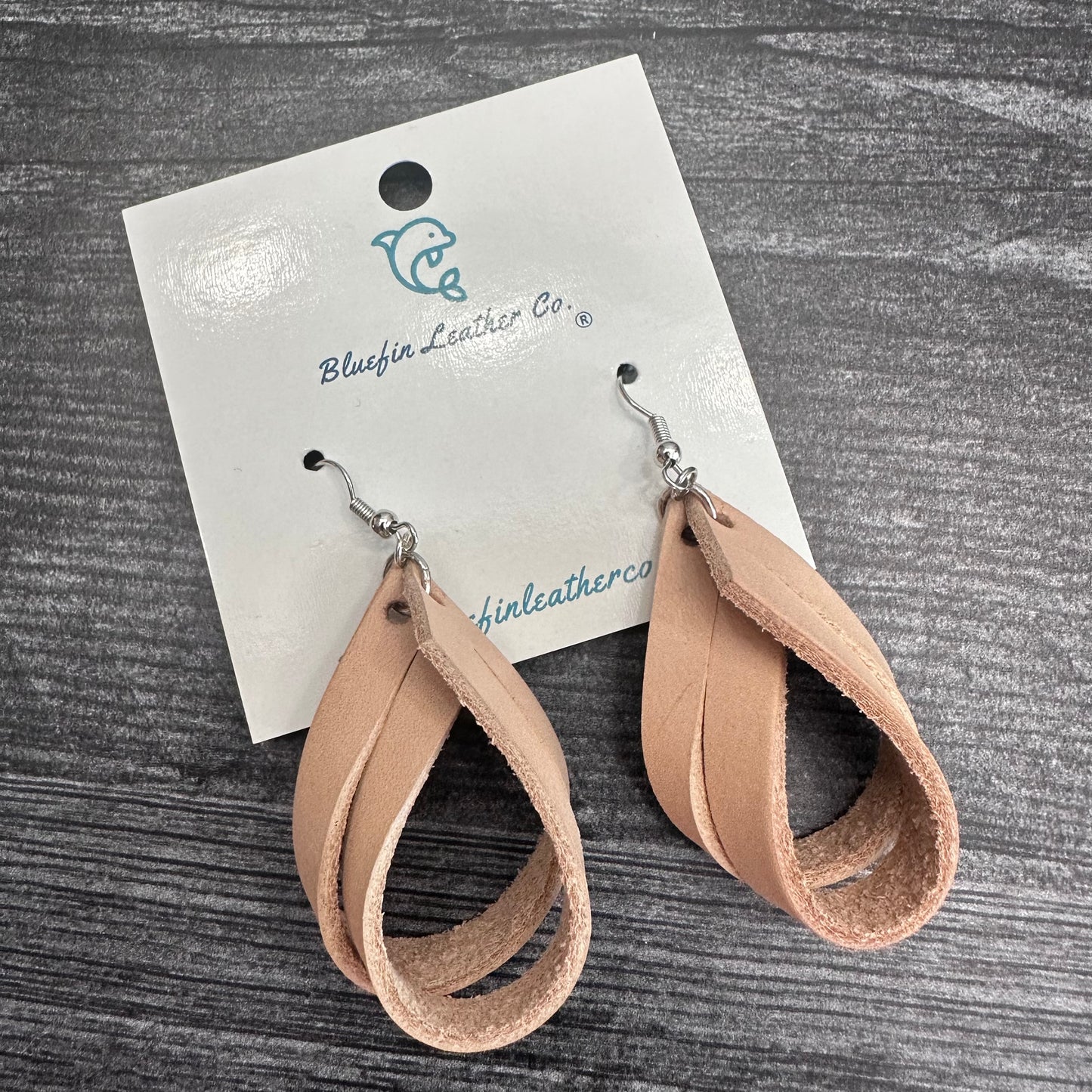 Twisted Leather Earrings