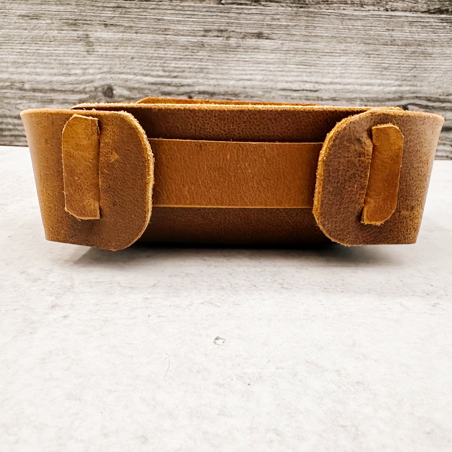 Simple Leather Tray-Brown