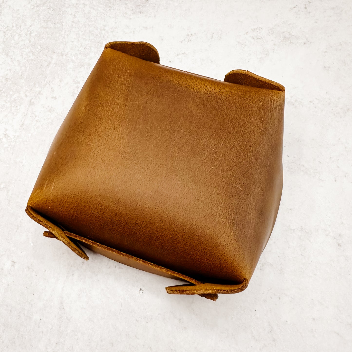 Simple Leather Tray-Brown