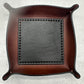Brown/Black Leather Valet Tray