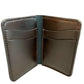 Navy/Brown Vertical Slim Wallet
