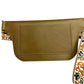 Olive Slim Crossbody Pouch