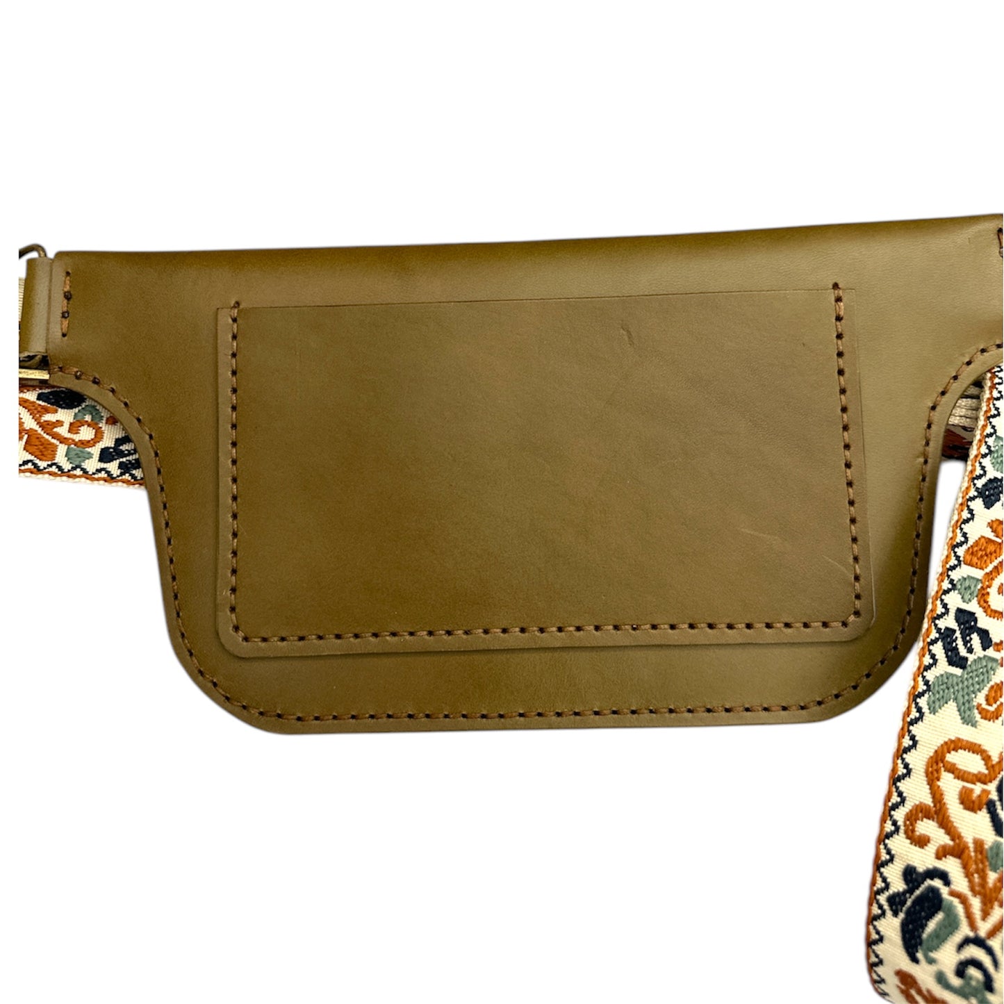 Olive Slim Crossbody Pouch