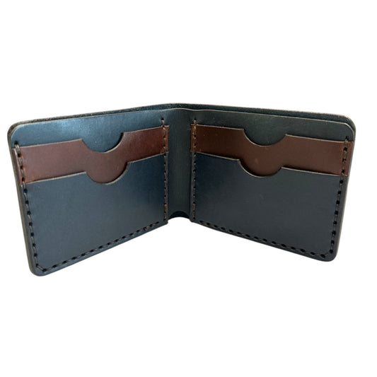 Navy/Brown Bifold Wallet